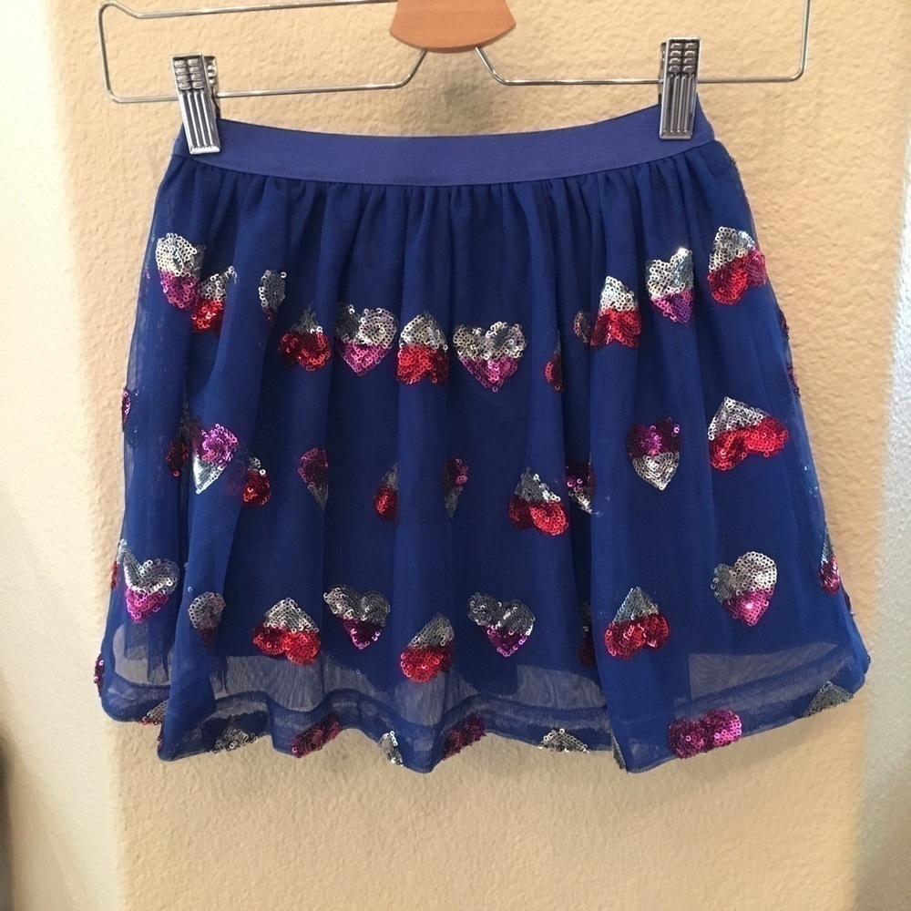 CAT & JACK Girls July 4th Heart Skirt Size 6Yrs